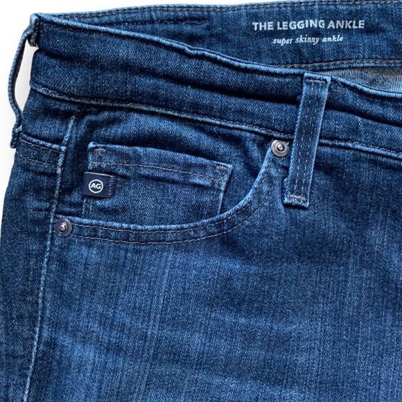 Adriano Goldschmied Jeans The Legging Ankle Super Skinny Medium Wash Midrise - Picture 6 of 11